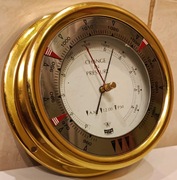 Barometr okrętowy VION PARIS FRANCE MORSKI ANEROID PIĘKNY SUPER #CC77 100%