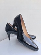 Czółenka szpilki damskie buty skóra naturalna lakierki eleganckie Caprice