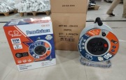 PRZEDŁUŻACZ BĘBNOWY METALOWY 50M 3x2.5mm² CD POWER 4 GNIAZDA CD-533