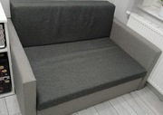 Sofa kanapa amerykanka dwuosobowa z funkcją spania Szara