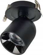 lampa wpuszczana sufitowa LED regulowana czarna 12 W ciepła biel