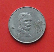 20 Centavos  1977 r -    Meksyk  F. Madero