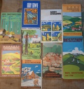 PRL MAPY Turystyczne Gór Polskich Różne Skale Idealne Stany