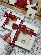 Zestaw prezentowy świąteczny, upominek - świeca sojowa dekoracyjna renifer 