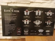 Zestaw garnków Elite Cook 21 el. | stal 18/10 | indukcja | NOWY