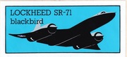 Stara nalepka - Lockheed SR-71 blackbird