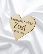 Personalizowany magnes ze sklejki – I Komunia Święta