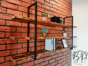 Półka ścienna Regał wiszący Loft Industrialna 3 rzędowa metalowa 150cm