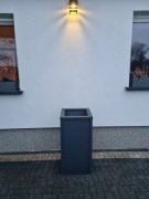 Donica metalowa grafitowa 