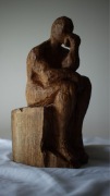 Rzeźba dębowa „Myśliciel”