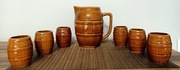 Komplet Dzbanek Beczka i 6 beczułek