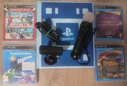 Zestaw gier move PS3 PL z kamerą EYE i kontrolerem ruchu move i Wonderbook