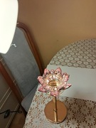 Świecznik z motywem kawiatowym