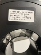 Filament TPU elastyczny, 1kg, biały, 1.75mm