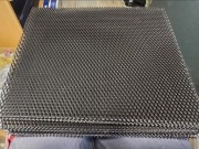 Siatka aluminiowa czarna,  oczko  5x3mm 20cm x 25cm 