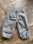 Spodnie długie sztruksowe ocieplane chłopięce IN Extenso rozmiar 74 cm