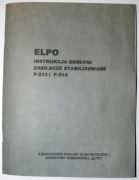 Instrukcja ZASILACZ P-314 p-315 ELPO MERATRONIK
