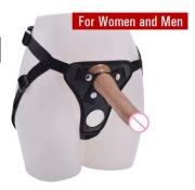 Dildo STRAP ON z paskiem mocującym + żel 