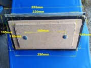 Pokrywa szamotowa do pieca C.O.