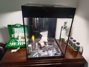 Akwarium 135l,Generator CO2,Filtr,walizka Aquatest plus akcesoria
