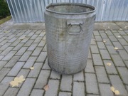 Kocioł ocynkowany beczka 70l duży 55cm garnek metalowy uchwyty PRL