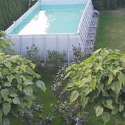 BASEN STELAŻOWY OGRODOWY PROSTOKĄTNY, 3,5m*7m*1,3H + Pompa