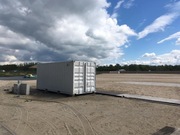 Kontener gastronomiczny morski pawilon handlowy