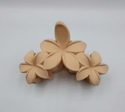 Spinka do włosów, klamra, kwiaty kolor beżowy