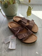 NOWE Skórzane Klapki DeeZee 40 Skóra Naturalna