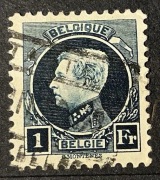 Belgia (Belgique, Belgie), króla Belgów Alberta I , 1 frank