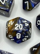 Zestaw 7 kości RPG - Podwójne Echo: Woda i Lawa