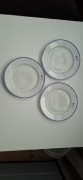 Zestaw 3 Talerzy PRL Unitra Miflex - Porcelana Włocławek - UNIKAT