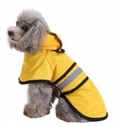 Płaszcz przeciwdeszczowy dla psa - odblaski + kaptur