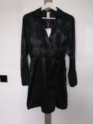 Czarna kopertowa sukienka Only 38 M elegancka 