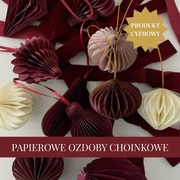 Papierowe ozdoby choinkowe Honeycomb PDF DIY Instrukcja