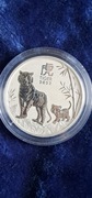 Rok tygrysa 2oz srebro 999.9 Oryginał w kapslu ochronnym 