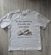 Koszulka biała z nadrukiem house S jak nowa tshirt bawełniany