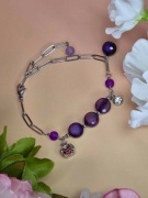 Bransoletka | Owoc granatu i fiolety