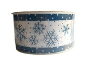 WSTĄŻKA TAŚMA dekoracyjna Boże Narodzenie ryps 4 cm.