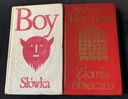 BOY - SŁÓWKA, REYMONT- ZIEMIA OBIECANA, ZESTAW 2 KSIĄŻKI .