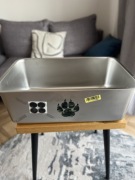 Duża otwarta kuweta ze stali nierdzewnej PTLOM – 60 na 40 na 20 cm