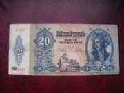 BANKNOT WĘGRY 20 Pengo 1941 r.