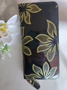 Damski duży portfel- Lakierowany - czarny