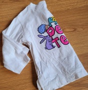 T-shirt Zara nadruk zwierzatka jak nowa 