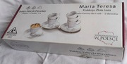 Zestaw garnitur do kawy 12 el. dla 6 os. Maria Teresa Złota Linia B014