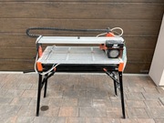 Przecinarka Norton Cliper, oraz dwie ręczne przecinarki.