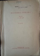 Historia Polski Tom III cz. 1 Mapy 