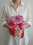 Candle Flower box ze świec sojowych – prezent na Dzień Kobiet/Urodziny 