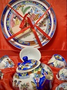 Miniaturowy Zestaw do Herbaty Porcelana Chińska, Vintage Antyk 70’ Unikat
