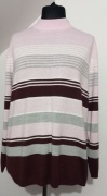 Sweterek  wielobarwny w  paski 
